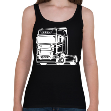 PRINTFASHION Nyergesvontató - Női atléta - Fekete női trikó