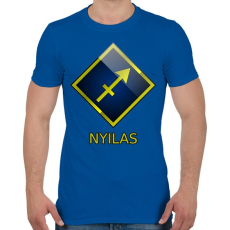 PRINTFASHION Nyilas - Férfi póló - Királykék