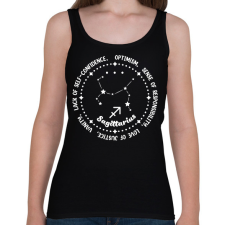 PRINTFASHION Nyilas tulajdonságok - Női atléta - Fekete női trikó