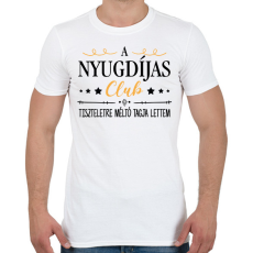 PRINTFASHION Nyugdíjas Club - Férfi póló - Fehér