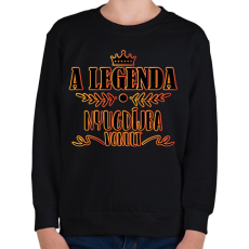 PRINTFASHION Nyugdíjba vonult - Gyerek pulóver - Fekete