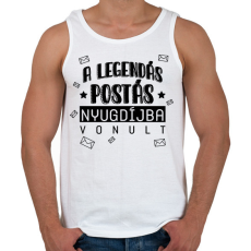 PRINTFASHION Nyugdíjba vonult - Postás - Férfi atléta - Fehér