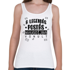 PRINTFASHION Nyugdíjba vonult - Postás - Női atléta - Fehér