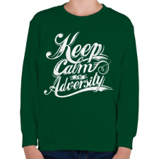 PRINTFASHION Nyugi a balsorsban is.  - Gyerek pulóver - Sötétzöld gyerek pulóver, kardigán