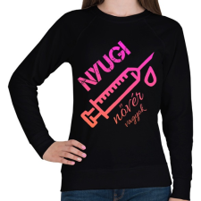 PRINTFASHION Nyugi nővér vagyok - Női pulóver - Fekete női pulóver, kardigán