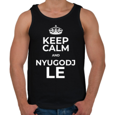 PRINTFASHION NYUGODJ LE - Férfi atléta - Fekete atléta, trikó