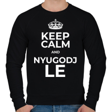 PRINTFASHION NYUGODJ LE - Férfi pulóver - Fekete