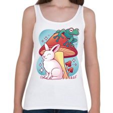 PRINTFASHION Nyúl és béka - Női atléta - Fehér női trikó