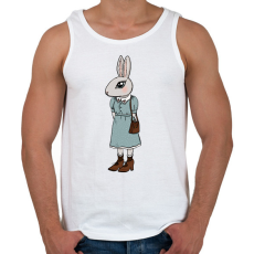 PRINTFASHION Nyúl lány - Férfi atléta - Fehér