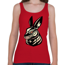 PRINTFASHION Nyúl tetoválás - Női atléta - Cseresznyepiros