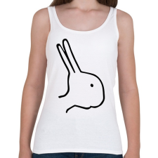 PRINTFASHION Nyúl vagy kacsa? - Női atléta - Fehér női trikó