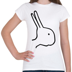 PRINTFASHION Nyúl vagy kacsa? - Női póló - Fehér