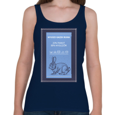 PRINTFASHION Nyúlszőr - Női atléta - Sötétkék női trikó