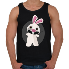 PRINTFASHION nyuszi - Férfi atléta - Fekete atléta, trikó