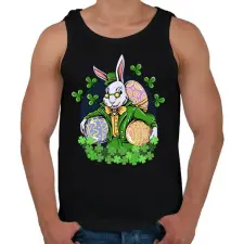 PRINTFASHION Nyuszi  - Férfi atléta - Fekete atléta, trikó