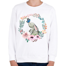 PRINTFASHION Nyuszi - Gyerek pulóver - Fehér gyerek pulóver, kardigán