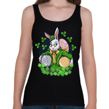 PRINTFASHION Nyuszi  - Női atléta - Fekete női trikó