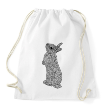 PRINTFASHION Nyuszi - Sportzsák, Tornazsák - Fehér tornazsák