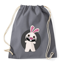 PRINTFASHION nyuszi - Sportzsák, Tornazsák - Grafitszürke tornazsák