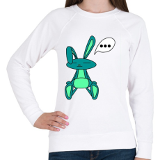 PRINTFASHION Nyuszika - Női pulóver - Fehér