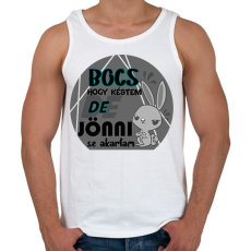 PRINTFASHION nyuszis bocs hogy késtem - Férfi atléta - Fehér