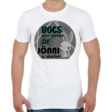 PRINTFASHION nyuszis bocs hogy késtem - Férfi póló - Fehér férfi póló