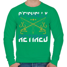 PRINTFASHION O'FISHally retired  - Férfi pulóver - Zöld férfi pulóver, kardigán