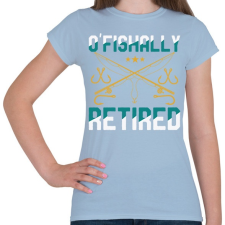 PRINTFASHION O'FISHally retired - Női póló - Világoskék női póló