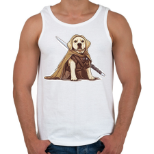 PRINTFASHION Obi Van Labrador - Férfi atléta - Fehér atléta, trikó