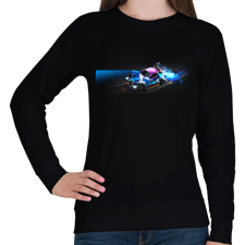 PRINTFASHION octane - Női pulóver - Fekete női pulóver, kardigán