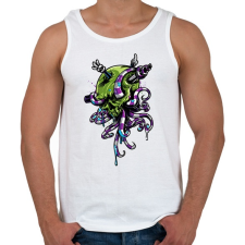 PRINTFASHION Octopus Tentacle - Férfi atléta - Fehér atléta, trikó