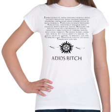 PRINTFASHION ODAÁT DÉMONŰZŐ SZÖVEG2 - Női póló - Fehér