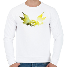 PRINTFASHION Odaát (Supernatural) - Férfi pulóver - Fehér férfi pulóver, kardigán