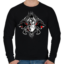 PRINTFASHION Odin - Férfi pulóver - Fekete férfi pulóver, kardigán