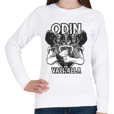 PRINTFASHION Odin Walhalla - Női pulóver - Fehér női pulóver, kardigán