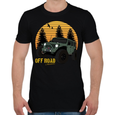 PRINTFASHION Off Road adventure - Férfi póló - Fekete