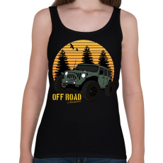PRINTFASHION Off Road adventure - Női atléta - Fekete