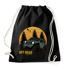 PRINTFASHION Off Road adventure - Sportzsák, Tornazsák - Fekete tornazsák