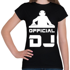 PRINTFASHION official dj - Női póló - Fekete női póló