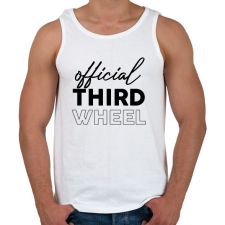 PRINTFASHION Official third wheel - Férfi atléta - Fehér atléta, trikó