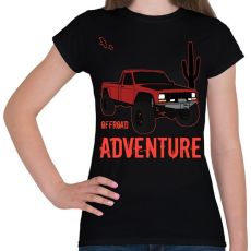 PRINTFASHION offroad - Női póló - Fekete