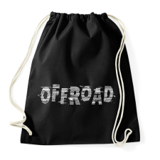 PRINTFASHION Offroad nyomok - Sportzsák, Tornazsák - Fekete tornazsák