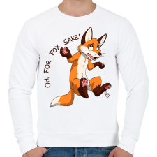 PRINTFASHION Oh For Fox Sake 2 - Férfi pulóver - Fehér férfi pulóver, kardigán