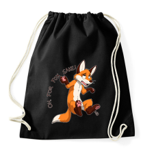 PRINTFASHION Oh For Fox Sake - Sportzsák, Tornazsák - Fekete tornazsák