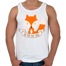 PRINTFASHION Oh for fox sakee - Férfi atléta - Fehér