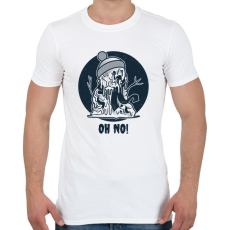 PRINTFASHION Oh No - Férfi póló - Fehér