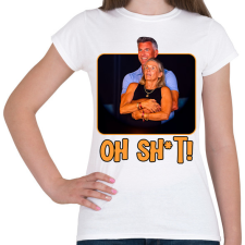 PRINTFASHION Oh sh*t - Női póló - Fehér női póló