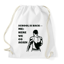 PRINTFASHION Ohh sh*t - Sportzsák, Tornazsák - Fehér tornazsák