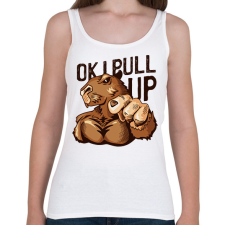 PRINTFASHION OK I pull up - Női atléta - Fehér női trikó