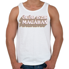 PRINTFASHION Ökör iszik magában - Férfi atléta - Fehér atléta, trikó